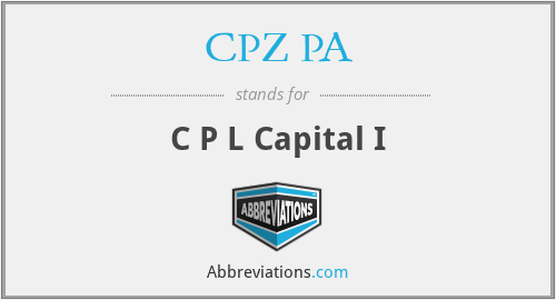 CPZ PA - C P L Capital I